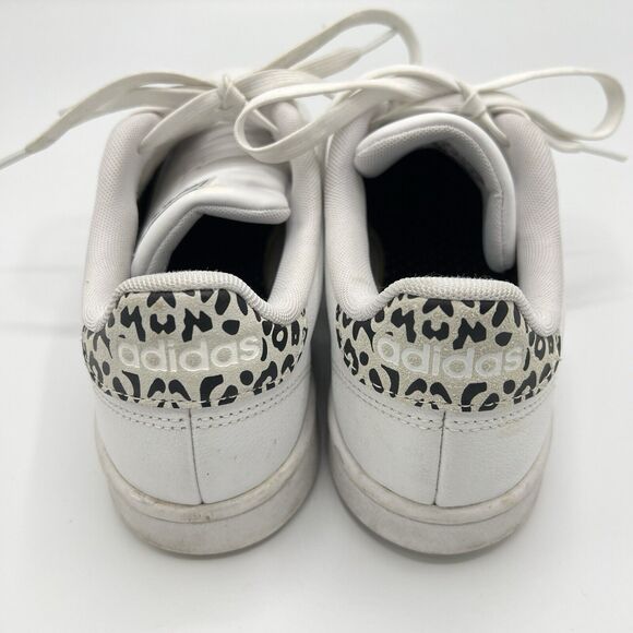 Adidas Grand Court Tennis Sneakers Size 9 White Leopard Cloudfoam Comfort - Picture 6 of 11